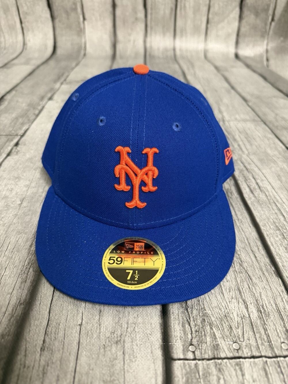 New Era Men's New York Mets 59Fifty Game Royal Low Profile Fitted Hat 7 1/2